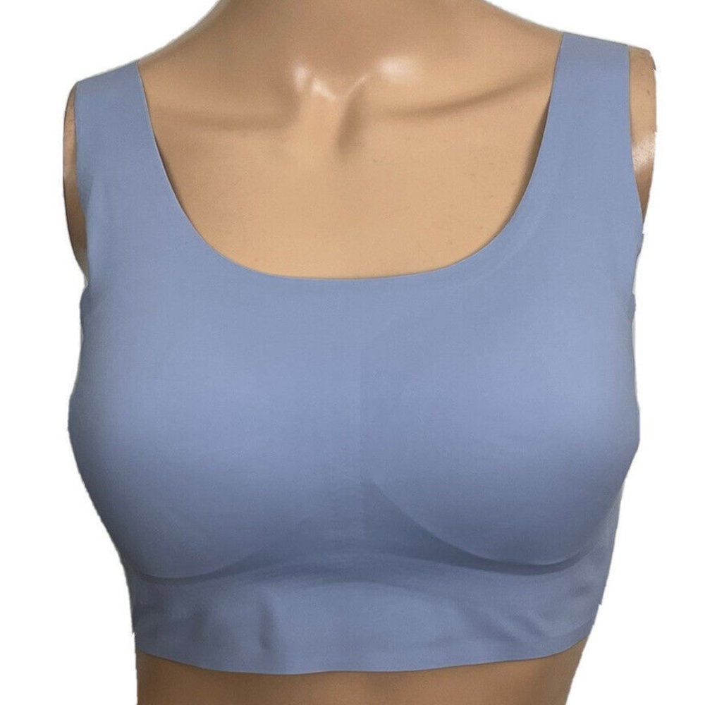 Rhonda Shear Invisible Body Bra Blue Size Medium